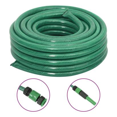 Furtun de grădină cu set de racorduri, verde, 0,75", 10 m, PVC GartenMobel Dekor