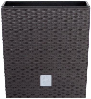 Ghiveci cu inserție Prosperplast Rato Low 20 cm, maro, 6,8 L