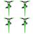 Aspersoare rotative 4 buc. verde și negru 16x13,5x25,5cm ABS&PP GartenMobel Dekor