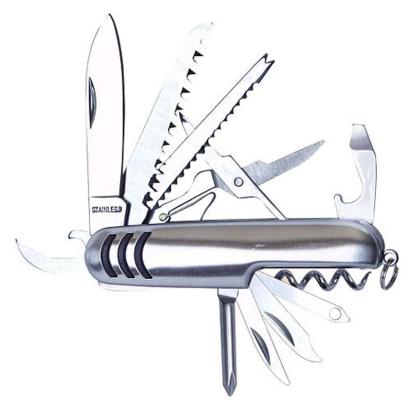 Briceag multifuncțional Strend Pro MAK503NS 15 în 1, din inox, cu husă