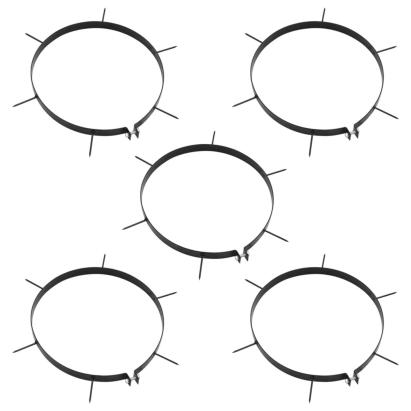 Cleme pentru aerator de gazon 5 buc cu țăruși Ø 30 cm, fier GartenMobel Dekor