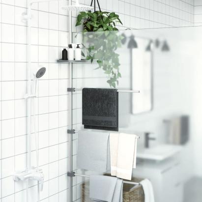 Suport pentru prosoape, 47x280 cm, aluminiu GartenMobel Dekor