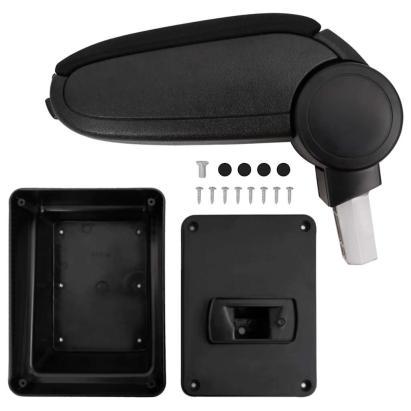 Cotieră auto, negru, 17x40x(31-49) cm ABS GartenMobel Dekor