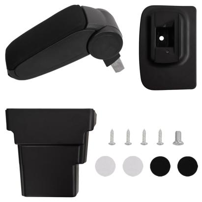 Cotieră auto, negru, 17x32x(37-53) cm ABS GartenMobel Dekor