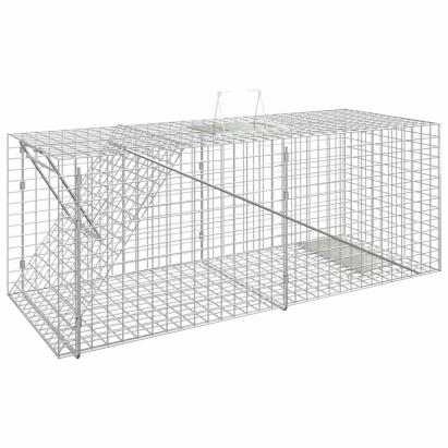 Capcană pentru animale 64,5x25x26,5 cm, fier galvanizat GartenMobel Dekor