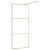 Paravan duș walk-in, auriu, 80x195 cm, sticlă ESG transparentă GartenMobel Dekor