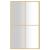 Paravan de duș walk-in auriu 115x195 cm sticlă ESG transparentă GartenMobel Dekor