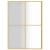 Paravan de duș walk-in, auriu 140x195cm sticlă ESG transparentă GartenMobel Dekor