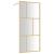 Paravan duș walk-in, auriu, 80x195 cm, sticlă ESG transparentă GartenMobel Dekor