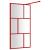 Paravan de duș walk-in roșu 115x195 cm sticlă ESG transparentă GartenMobel Dekor