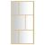 Paravan de duș walk-in auriu 115x195 cm sticlă ESG transparentă GartenMobel Dekor