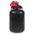 Bidon de combustibil, pipă flexibilă, 3 buc. negru 10 L plastic GartenMobel Dekor