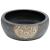 Lavoar de blat, negru și maro, rotund, Φ41x14 cm, ceramică GartenMobel Dekor