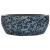 Lavoar de blat, negru și albastru, rotund, Φ41x14 cm, ceramică GartenMobel Dekor