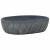 Lavoar de blat, negru și gri, 47x33x13 cm, ceramică, oval GartenMobel Dekor