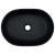 Lavoar de blat, negru și gri, 47x33x13 cm, ceramică, oval GartenMobel Dekor