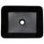 Lavoar de blat negru/albastru 46x35,5x13 cm ceramică dreptunghi GartenMobel Dekor