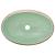 Lavoar de blat, verde și maro, 59x40x15 cm, ceramică, oval GartenMobel Dekor