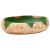 Lavoar de blat, verde și maro, 59x40x15 cm, ceramică, oval GartenMobel Dekor