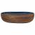 Lavoar de blat, maro și albastru, 59x40x14 cm, ceramică, oval GartenMobel Dekor