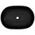 Lavoar de blat, negru, 59x40x14 cm, ceramică, oval GartenMobel Dekor