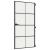Ușă interior negru 102,5x201,5 cm sticlă securiz./aluminiu slim GartenMobel Dekor