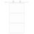 Ușă glisantă, alb, 102,5x205 cm, sticlă securizată/aluminiu GartenMobel Dekor