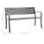 Bancă de grădină, gri, 125 cm, oțel GartenMobel Dekor