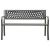 Bancă de grădină, gri, 125 cm, oțel GartenMobel Dekor