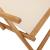 Scaune de plajă pliabile, 2 buc., țesătură bej și lemn masiv GartenMobel Dekor