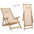 Scaune de plajă pliabile, 2 buc., țesătură bej și lemn masiv GartenMobel Dekor
