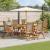 Set mobilier de grădină, 7 piese, lemn masiv acacia/textilenă GartenMobel Dekor
