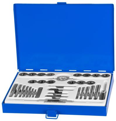 Set tarozi si filiere Strend Pro SX1436 HSS, 33 piese, M3-M12