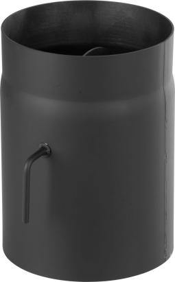 Țeavă de fum groasă din oțel cu clapetă, Ø250/150 mm, 2 mm