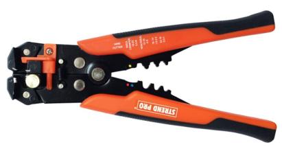 Clește Strend Pro AWS 066 pentru dezizolare și sertizare cabluri, 205 mm