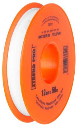 Bandă teflon PTFE Strend Pro 12 mm x 50 m, 0,1 mm, profesională