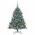 Brad de Crăciun artificial Verde 120 cm PVC și Plastic și Oțel GartenMobel Dekor