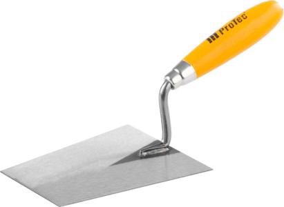 Lingură de zidar ProTec Profi 160 mm, șlefuită, cu mâner din lemn