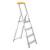 Scăriță din aluminiu Alve Eurostyl Hobby 945A, 5 trepte, cu poliță, 150 kg