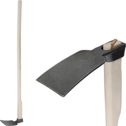 Motocapă Gardex Budak 1060 g, plată, cu coadă din lemn pentru grădină