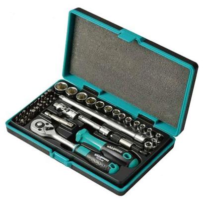 Trusă chei tubulare Whirlpower 1/4" cu clichet, 42 piese, în cutie