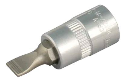 Cap tubular cu bit plat Whirlpower 16127-11, SL4x32 mm, 1/4", Cr-V/S2