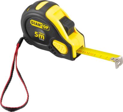 Ruletă GIANTOP GIANT CR-G16 CE 5 m, cauciucată, bandă 19 mm