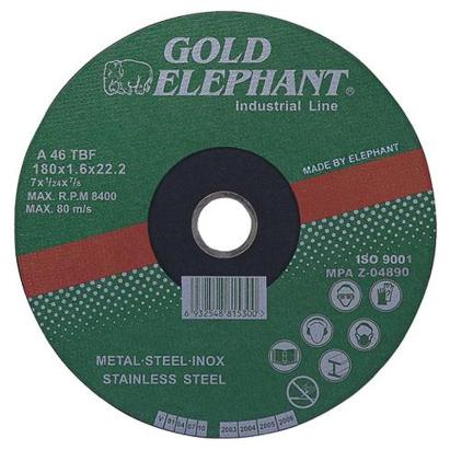 Disc de tăiere pentru metal și inox Gold Elephant 125x1,0x22,2 mm A46TBF