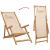 Scaun de plajă pliabile, bej, lemn masiv eucalipt și țesătură GartenMobel Dekor