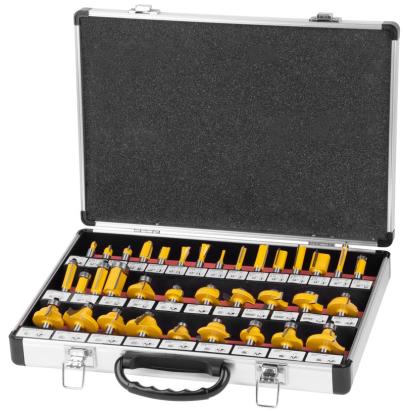 Set freze pentru freză superioară Strend Pro GT453, 35 piese, 8 mm, în cutie