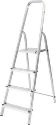 Scară din aluminiu Strend Pro ALD, 4 trepte, max. 125 kg