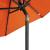 Umbrelă soare grădină stâlp din oțel/LED teracotă 225x225x212cm GartenMobel Dekor
