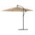 Umbrelă soare de grădină cu stâlp din oțel, maro 246x246x230 cm GartenMobel Dekor