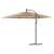 Umbrelă soare de grădină cu stâlp din oțel, maro 290x290x238 cm GartenMobel Dekor